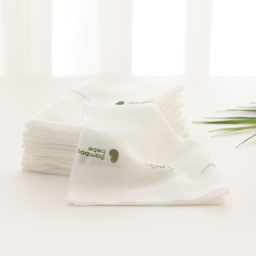 Bamboo Signature Gauze Handkerchief